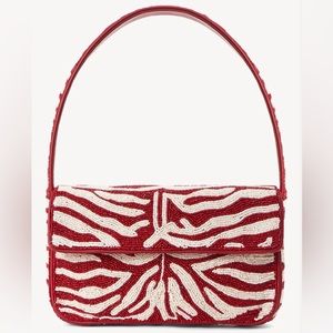 Staud Staud Tommy Bag in Scarlet White & Red